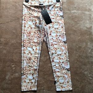 Brand New Terez Pearl and Seashell Leggings
